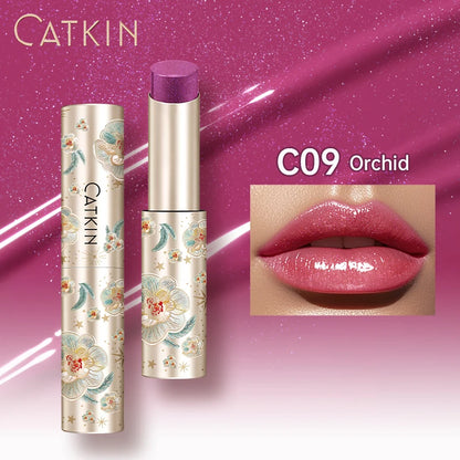 CATKIN GLOSSY LIP BALM Hydrating Lip Stick Lip Tint Lipstick Long Lasting 12H Hydration Moisturize, Protect & Soothe Dry Lips
