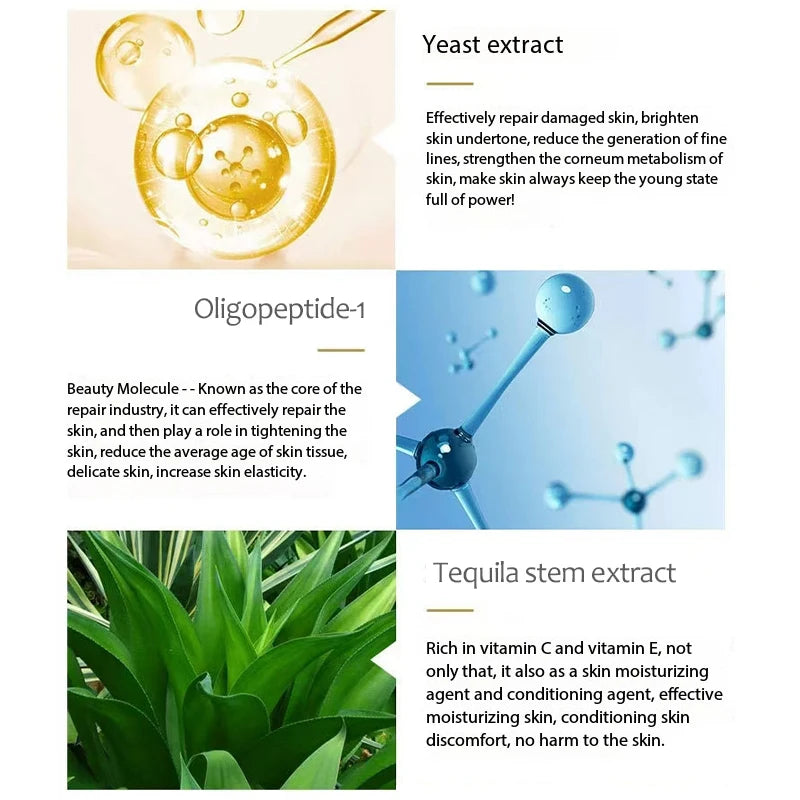 Oligopeptide Anti Wrinkle Freeze-Dried Powder Set Yeast For Repairing Nourishing Serum Creatine To Promote Collagen Production