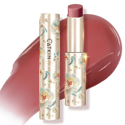 CATKIN GLOSSY LIP BALM Hydrating Lip Stick Lip Tint Lipstick Long Lasting 12H Hydration Moisturize, Protect & Soothe Dry Lips - Lunara Elegance Store
