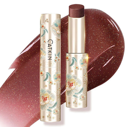 CATKIN GLOSSY LIP BALM Hydrating Lip Stick Lip Tint Lipstick Long Lasting 12H Hydration Moisturize, Protect & Soothe Dry Lips - Lunara Elegance Store
