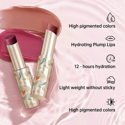 CATKIN GLOSSY LIP BALM Hydrating Lip Stick Lip Tint Lipstick Long Lasting 12H Hydration Moisturize, Protect & Soothe Dry Lips - Lunara Elegance Store