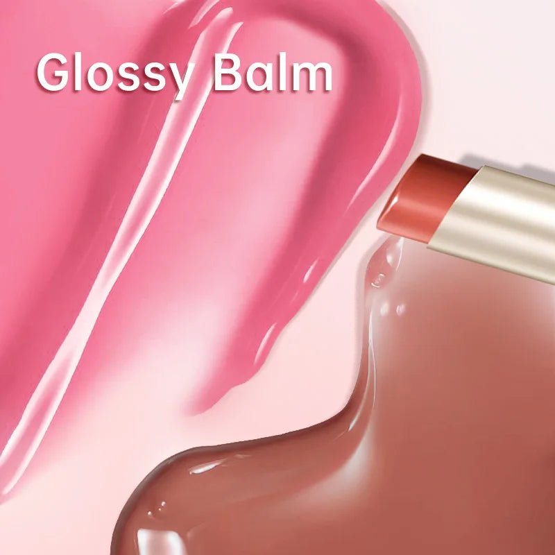 CATKIN GLOSSY LIP BALM Hydrating Lip Stick Lip Tint Lipstick Long Lasting 12H Hydration Moisturize, Protect & Soothe Dry Lips - Lunara Elegance Store