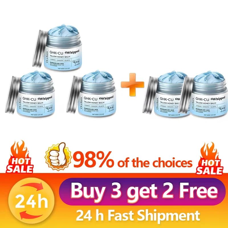 Copper Peptides GHK-Cu Beef Tallow for Dry Skin - Lunara Elegance Store