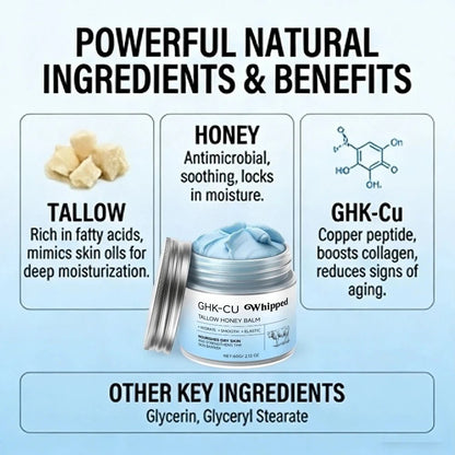 Copper Peptides GHK-Cu Beef Tallow for Dry Skin - Lunara Elegance Store
