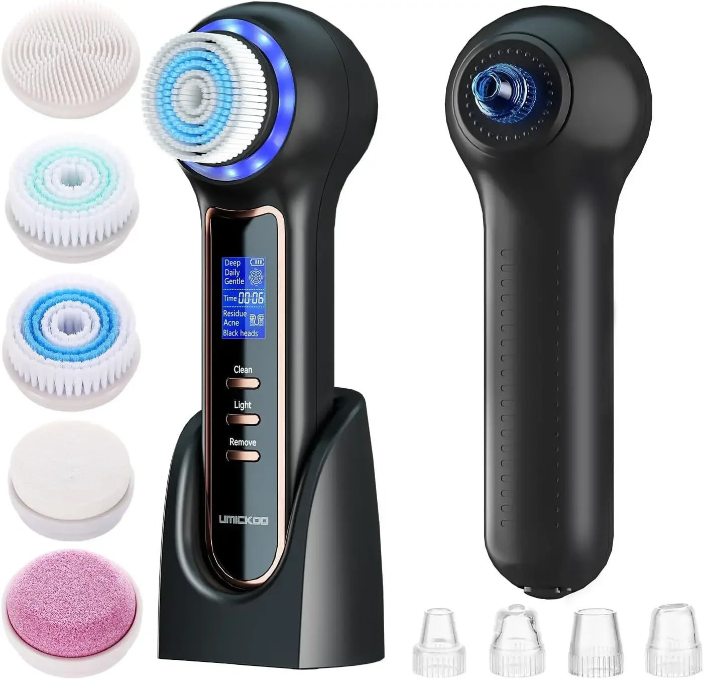 Electric Blackhead Remover Vacuum Suction Facial Cleansing Brush Rechargeable Face Brush Facial Pore Cleanser Skin Care Machine - Lunara Elegance Store