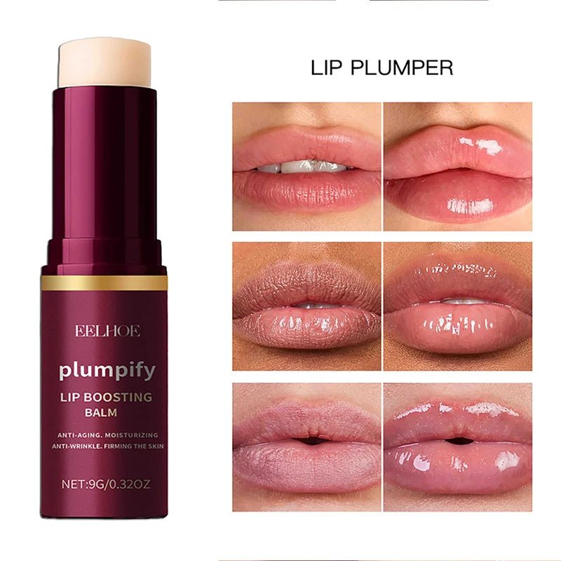 Fast Plumping Lip Balm Moisturizing Soft Lips Skin Plumper Gloss Oil Non-Sticky Daily Care Mask Beauty Makeup Cosmetics - Lunara Elegance Store