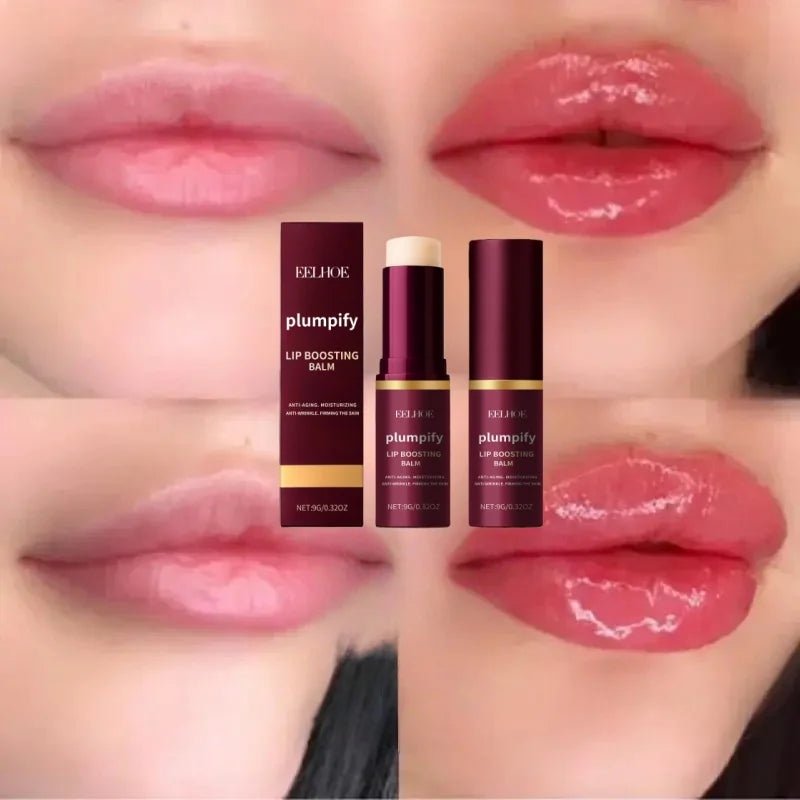 Fast Plumping Lip Balm Moisturizing Soft Lips Skin Plumper Gloss Oil Non-Sticky Daily Care Mask Beauty Makeup Cosmetics - Lunara Elegance Store
