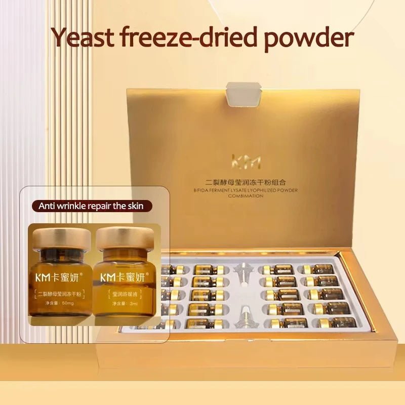 Oligopeptide Anti Wrinkle Freeze-Dried Powder Set Yeast For Repairing Nourishing Serum Creatine To Promote Collagen Production - Lunara Elegance Store