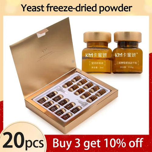 Oligopeptide Anti Wrinkle Freeze-Dried Powder Set Yeast For Repairing Nourishing Serum Creatine To Promote Collagen Production - Lunara Elegance Store